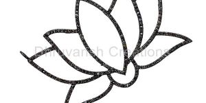 Rhodium Plated Lotus Connector