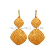 Silver Handmade Double Drop Earring