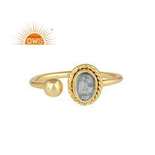 Sterling Silver Girls Ring Blue Topaz