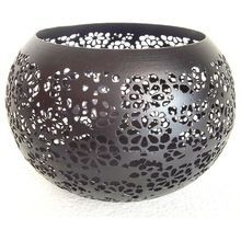 Black Metal Centerpiece Candle Holder
