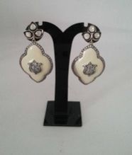 Silver Polki Earring