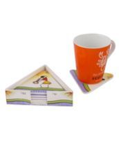 Hand Printed Tribal Wooden Tea Cup