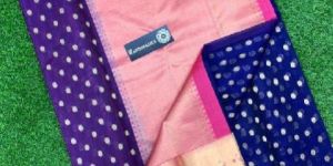 Pure Kanjeevaram Premium Kora by Kora Sarees with Allover Weaving Designs