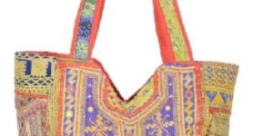 Ethnic Zari Bag Embroidered Handbag