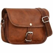 Vintage Handmade Leather Unisexual Messenger Bag