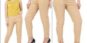 Beige Ladies Lumlum Cigarette Pant