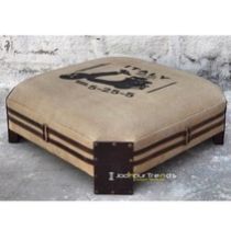 Vintage Pouf Ottoman