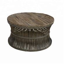 ANTIQUE FINISH SLEEPER WOOD COFFEE TABLE