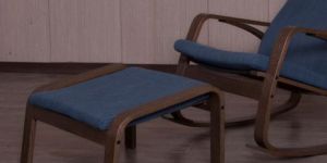 Cragest Dark Blue Footrest Table