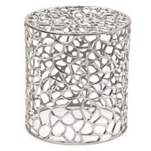Aluminum Tilden Stool in Silver