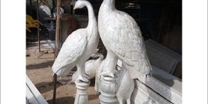 Fibre Peacock Statue