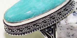 Amazonite Antique Design Handmade Ring