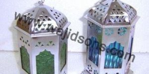 Antique Metal Lantern for Candles