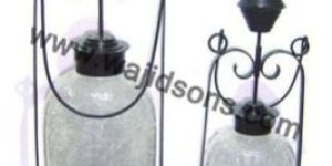 Pinnacle Metal Top Antique Little House Wood Decorative Garden Lantern