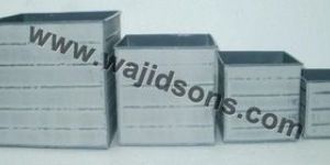 Small Square Decorative Metal Plant Planters