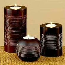 Wooden Candle Holder