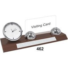 Wooden Metal Desk Clock