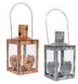 Tea Light Lantern Grey