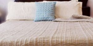 Handmade Cotton Quilt Coverlet