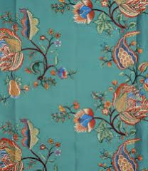 Embroidered Silk Fabric
