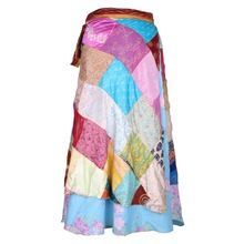 Vintage Style Silk Wrap Skirts
