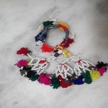 Beaded Pom Pom Tassels