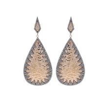 Rose Gold Platting Hammered Earrings