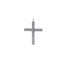 Silver Cross Charm Pendant