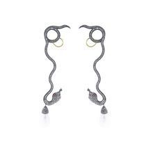 Silver Ear Cuff Earrings