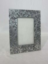Antique Black Photo Frame with Covered Border