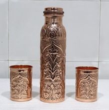 Bottle with Glass Designer