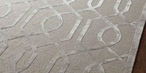 Knotted Wool Silk Rug Carpet
