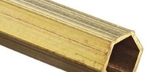 Brass Hexagon Hollow Rod