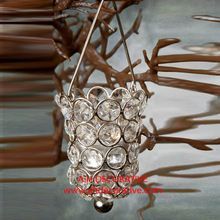 Hanging Crystal Candle Holder