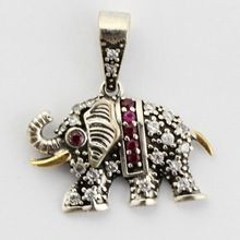 Silver Jewelry Elephant Pendant
