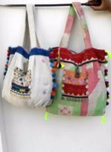 Cotton Vintage Hand Bags