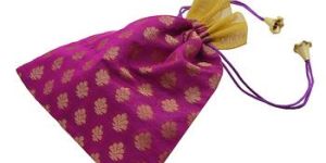 Potli Magenta Drawstrings Bags
