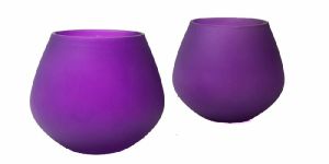 Violet Frost Pot Votive