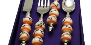 White- Black Climber Cutlery set