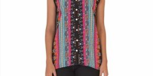 Women Moss Crepe Sleeveless Printed Top