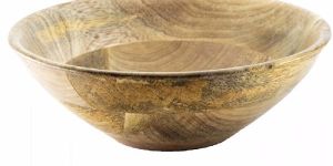 Wood Bowl Flat Small