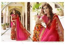 Ethnic Printed Georgette Sarees