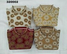 Ethnic Style Stone Work Evening Handbag
