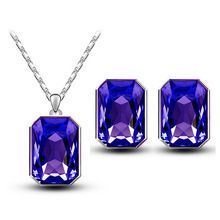 Hexagonal Crystal Jewelry Set
