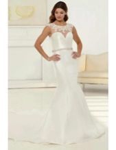 Satin Trumpet Bridel Dress