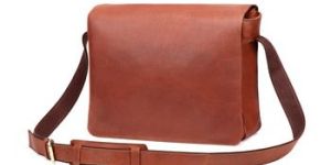 Faux Leather Personalized Messenger Bag
