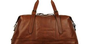 Leather Ladies Brown Duffel Bag