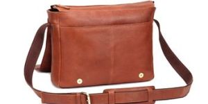 Pure Leather Cross Body Messenger Bag