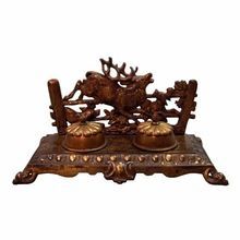 Antiqued Fancy Inkwell