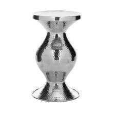 Small Hammered Aluminum Stool